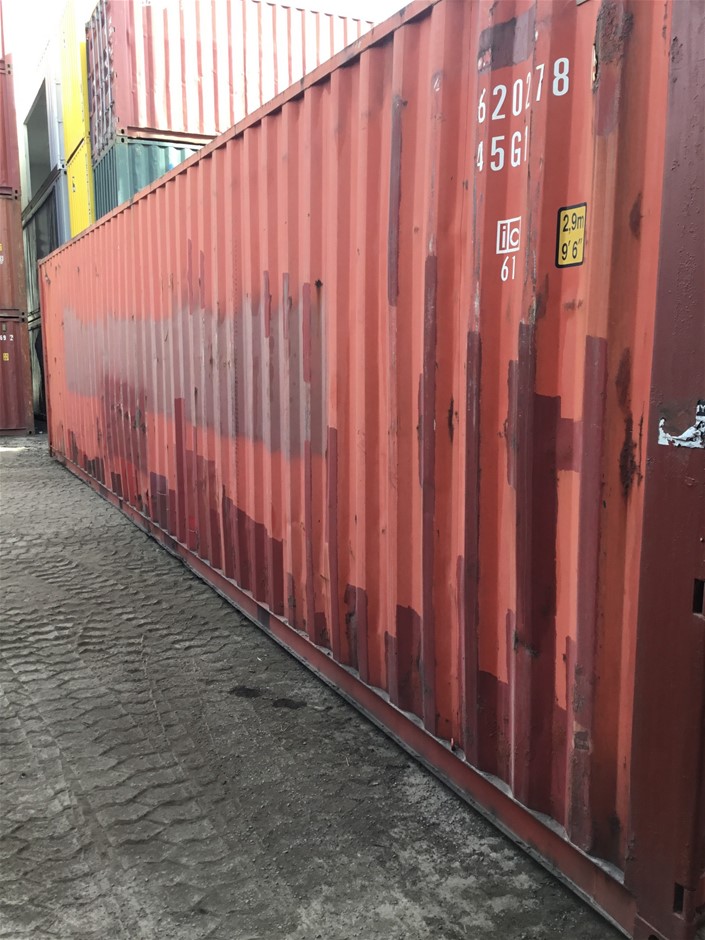 40ft High Cube Shipping Container - (Spring Farm) RSSU6202785 Auction ...