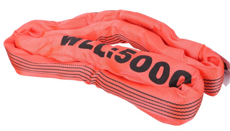 Round Lifting Sling, WLL 5,000 x 1M (With Test Cert).