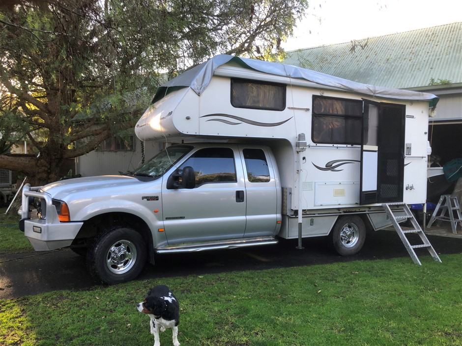 2003 Ford F250 XLT 4X4 SUPER CAB Turbo Diesel Automatic Camper Auction ...