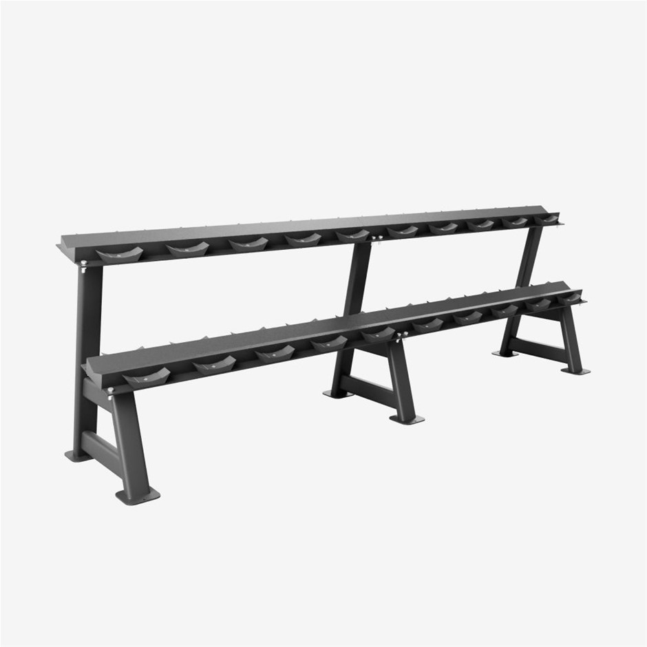 2 Tier Modular Dumbbell Rack - Round - 10 Pair Auction (0030-5051255 ...