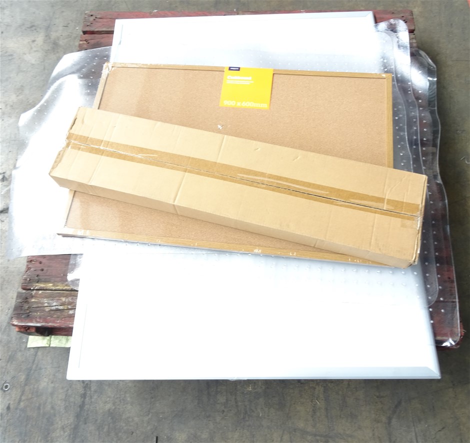 Pallet of Whiteboards & Floor Mats Auction (0055-2186994) | Grays Australia