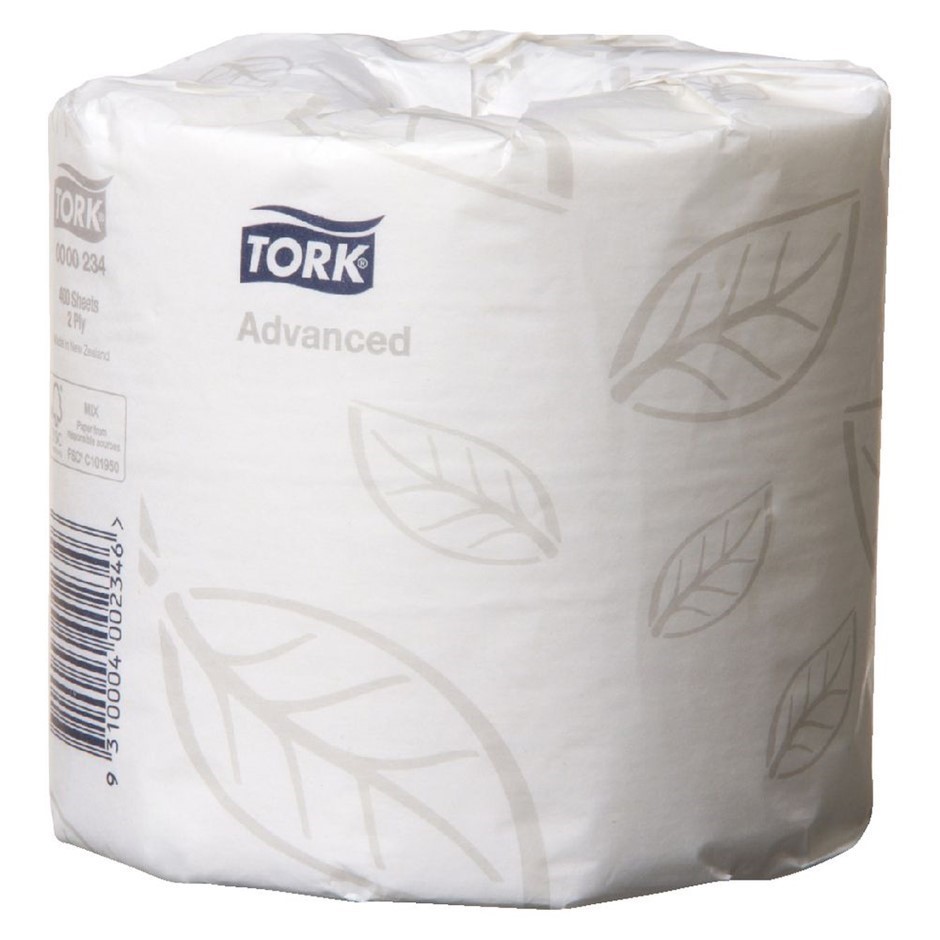 40 x TORK Soft Conventional Toilet Paper Rolls, 2-Ply. NB: Some have damage