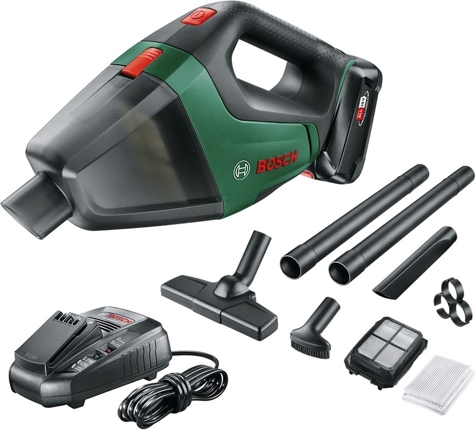 BOSCH Cordless Vacuum Cleaner Set UniversalVac 18 (1 Battery, 18 Volt