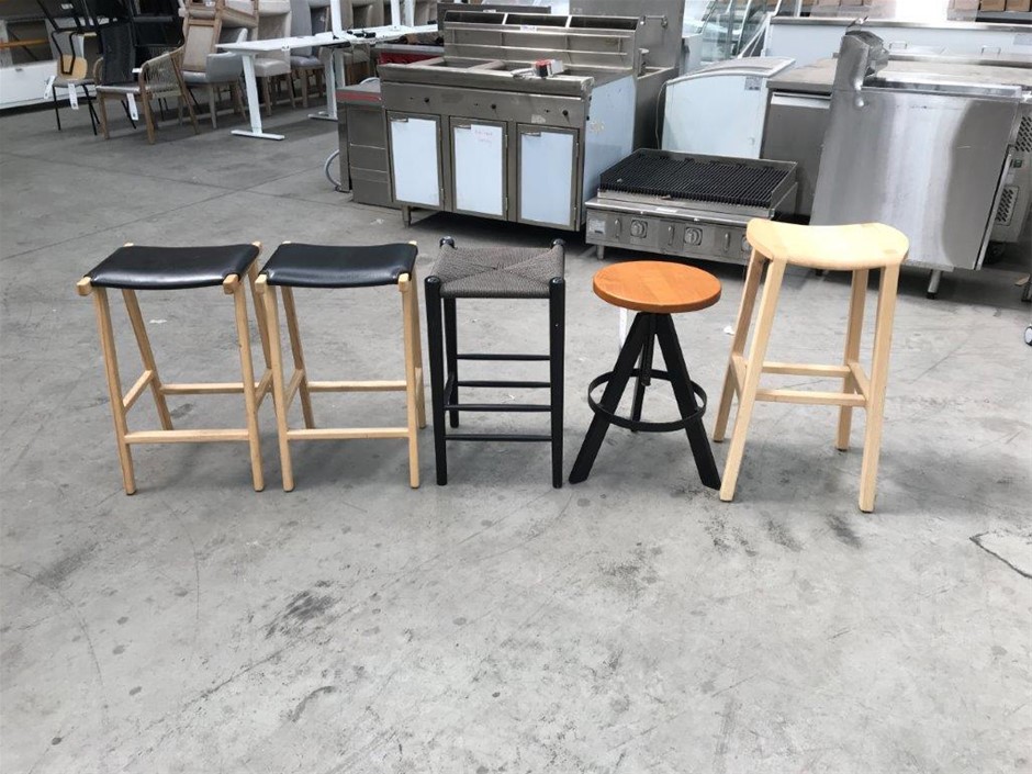 Qty 5 x Brosa Assorted Bar Stools Auction (00533024836) Grays Australia