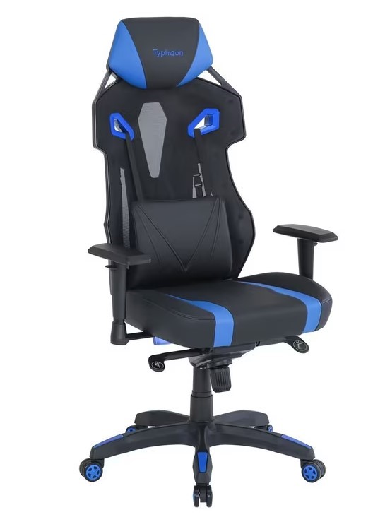 Typhoon Pro 2 Gaming Chair BlueBlack Auction (00102187227) Grays Australia
