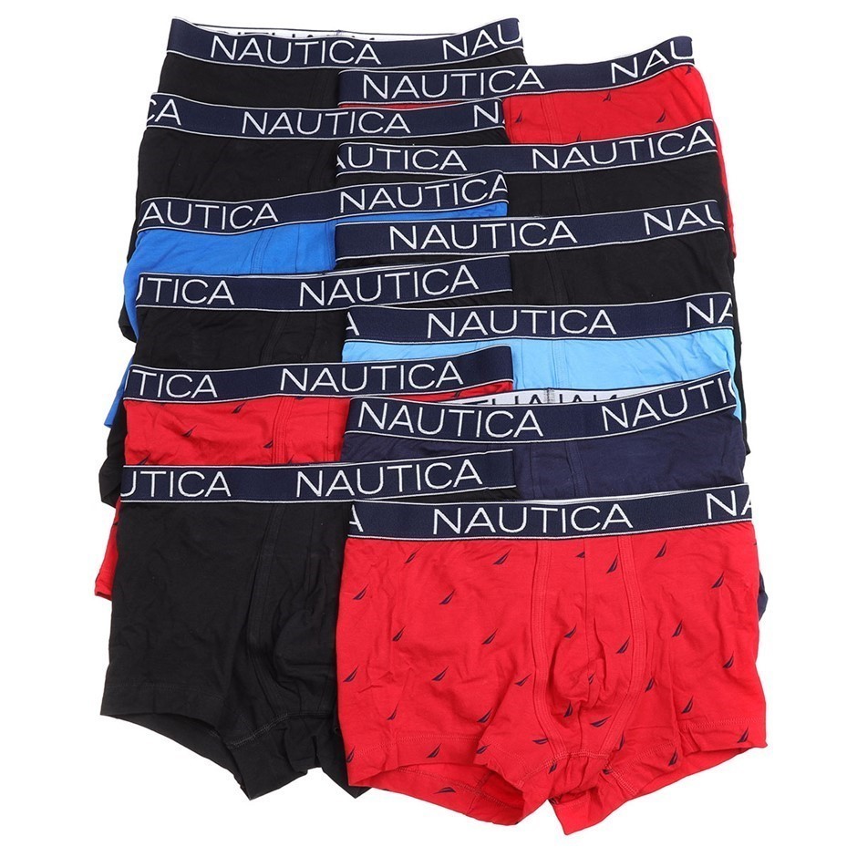 12 x NAUTICA Men's Trunks, Size S, Cotton/Elastane, Designs may vary.  Buye