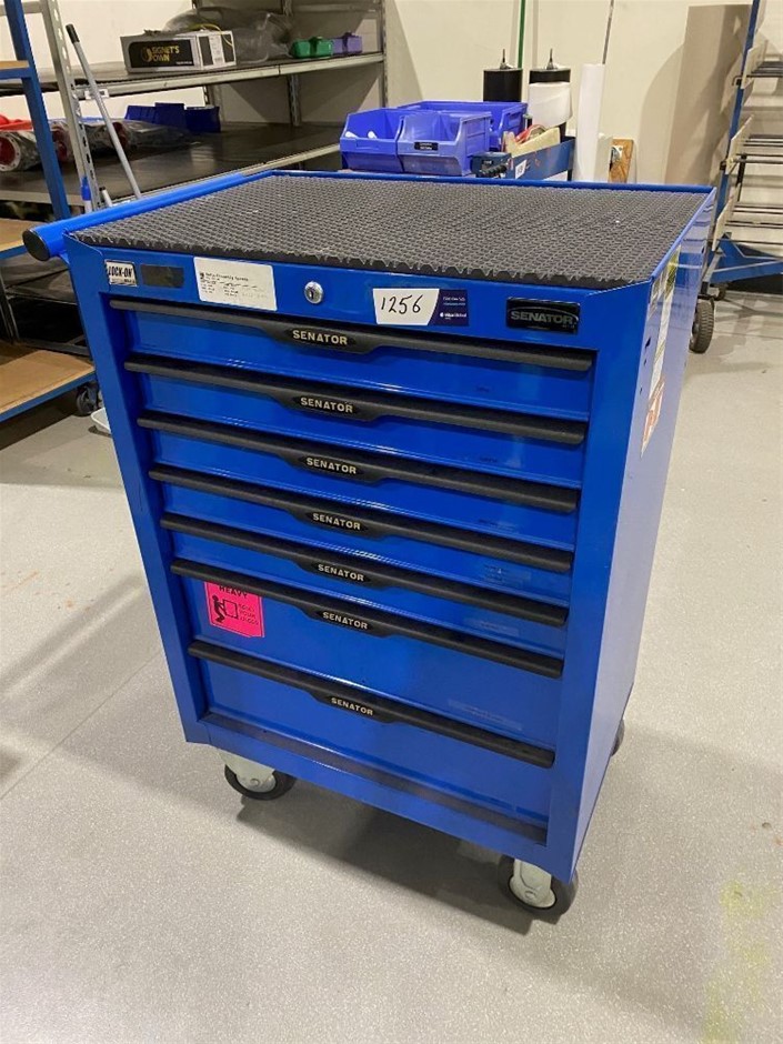 Senator Multi Drawer Tool Box with contents and assorted Tools Auction ...