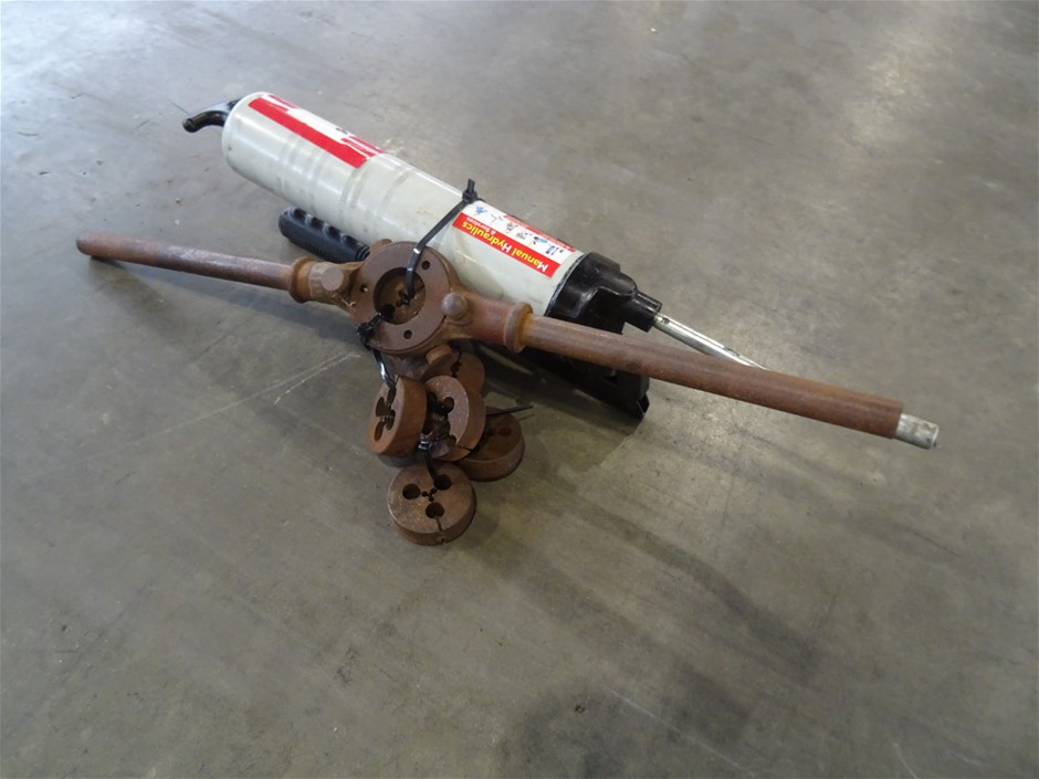 Tap & Die Set with a Grease Gun Auction (00598016687) Grays Australia