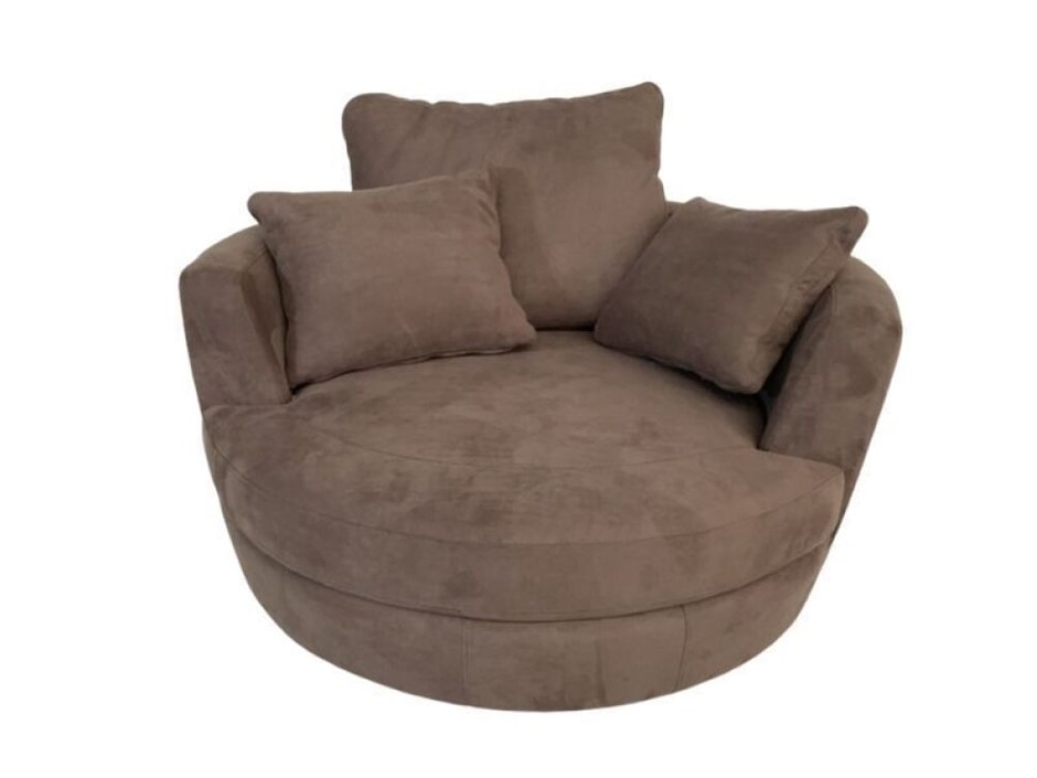 Snuggle Swivel Fabric Armchair Auction (00822187309) Grays Australia