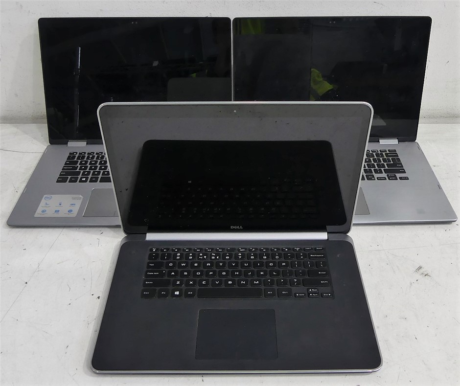 Lots of 3 x Dell 15" Laptops Auction (00792550260) Grays Australia