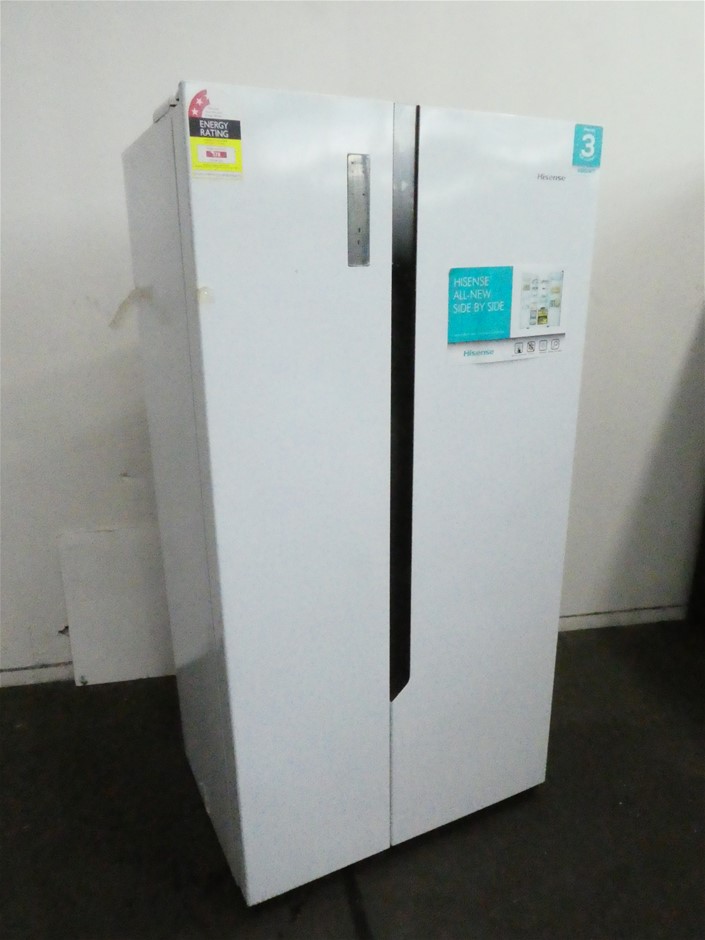 Hisense 566L Side by Side Fridge (HR6SBSFF566) (White) Auction (0008