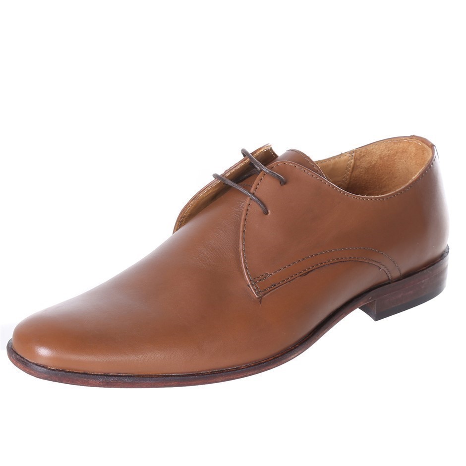 STUDIO Studio W Ay Teak Lace Up Leather Dress Shoes. Size 6, Colour: Tan.