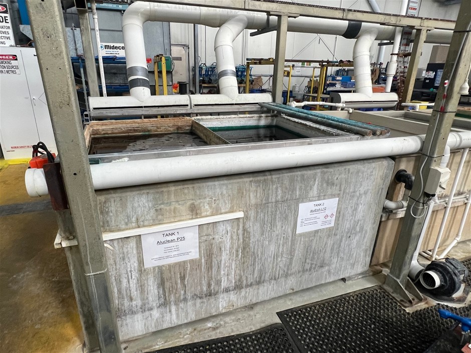 Unreserved Metal Plating Tanks, Rectifiers, Pumps, Scrubber