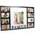 9-in-1 Unigift Family Black Photo Collage Frame