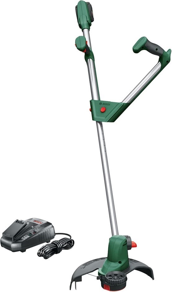BOSCH 18 V Cordless Grass Line Trimmer, Whipper Snipper, 26cm c/w 2.5Ah