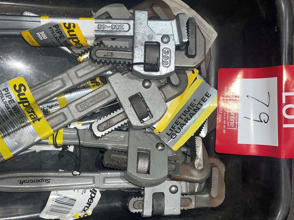 Qty 12" (300mm) Pipe Wrenches