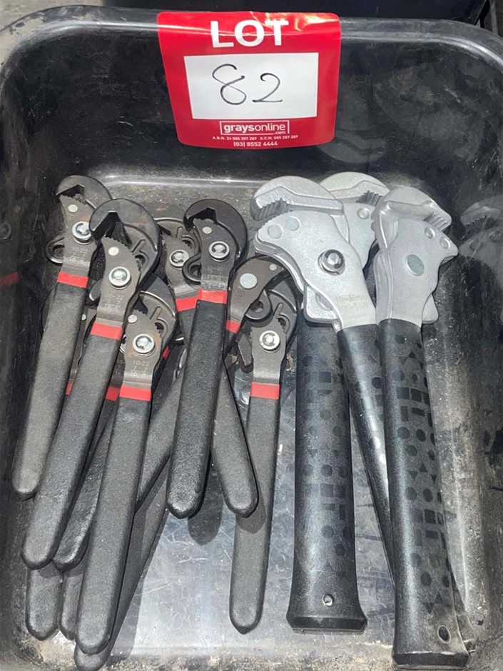 Qty Adjustable Spanners, (Containers not included. Ex-Retail stock