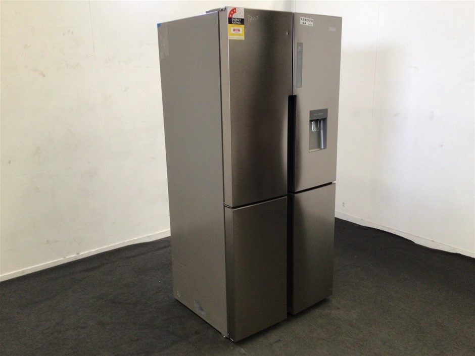 Haier 565L French Door Fridge with Water Dispenser Black HRF565YHC