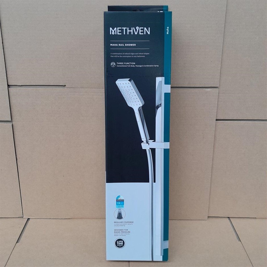 10 x METHVEN Maha Rail Shower Chrome Auction (00562551838) Grays