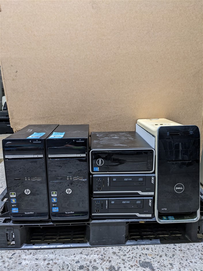 Computers iSeries (i5 and i7) Desktop x6, 2x HP, 2x Dell, 2x Acer