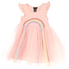 2 x ZUNIE Girl's Dress, Size 4T, Polyester/Elastane, Peach/Multi.  Buyers N