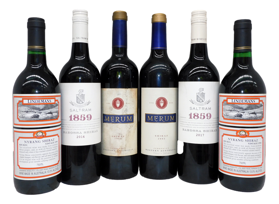 Pack of Assorted Shiraz (6x 750mL) Multi Region Auction (002310721955