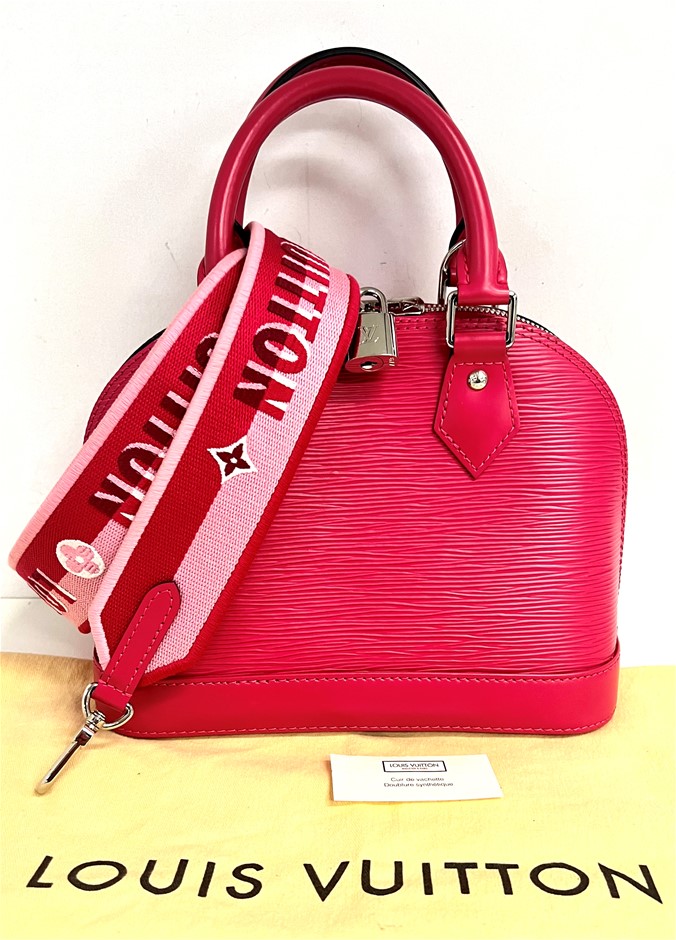 Sold at Auction: Louis Vuitton, Louis Vuitton Fuchsia Epi Leather