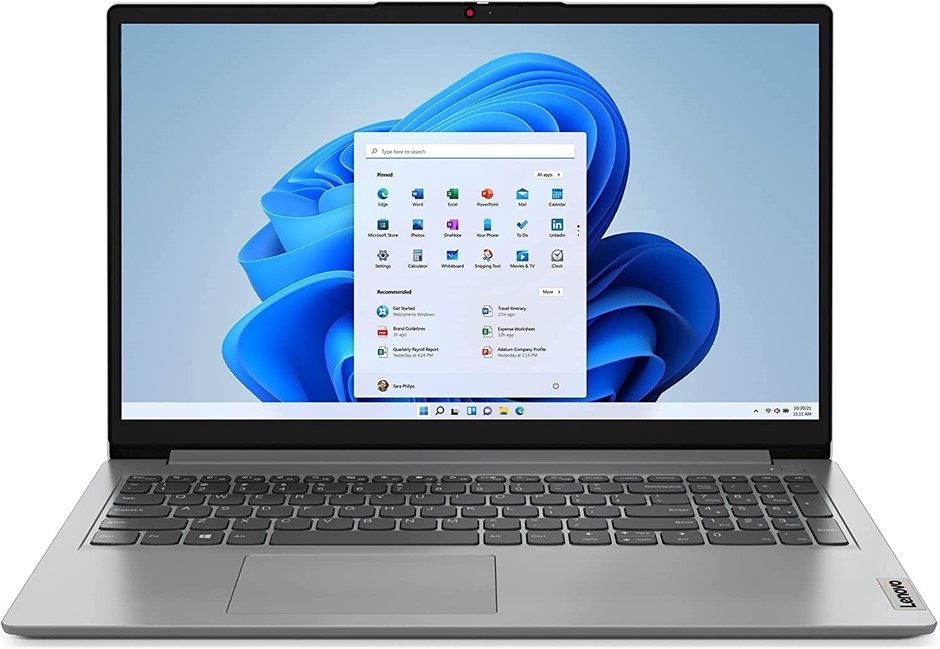 LENOVO IdeaPad Slim 1i Laptop, 15.6-inch HD, 4GB RAM, 128GB SSD, Intel ...