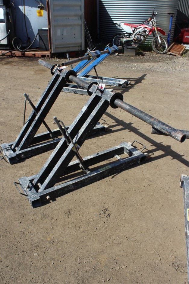 Hearthill SLS12T Heavy Duty Adjustable Drum Cable Reel Jack Set