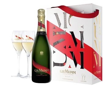 G.H. Mumm Cordon Rouge with 2 Flute Gift
