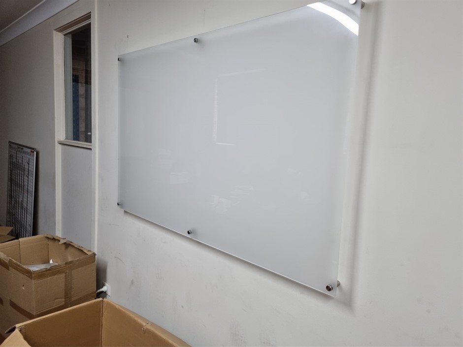 Frosted Glass Whiteboard 1500x900mm Auction (00195052488) Grays