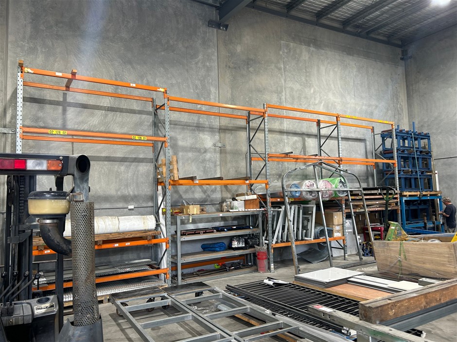 Qty 4x Bays of Pallet Racking Auction (01427044268) Grays Australia