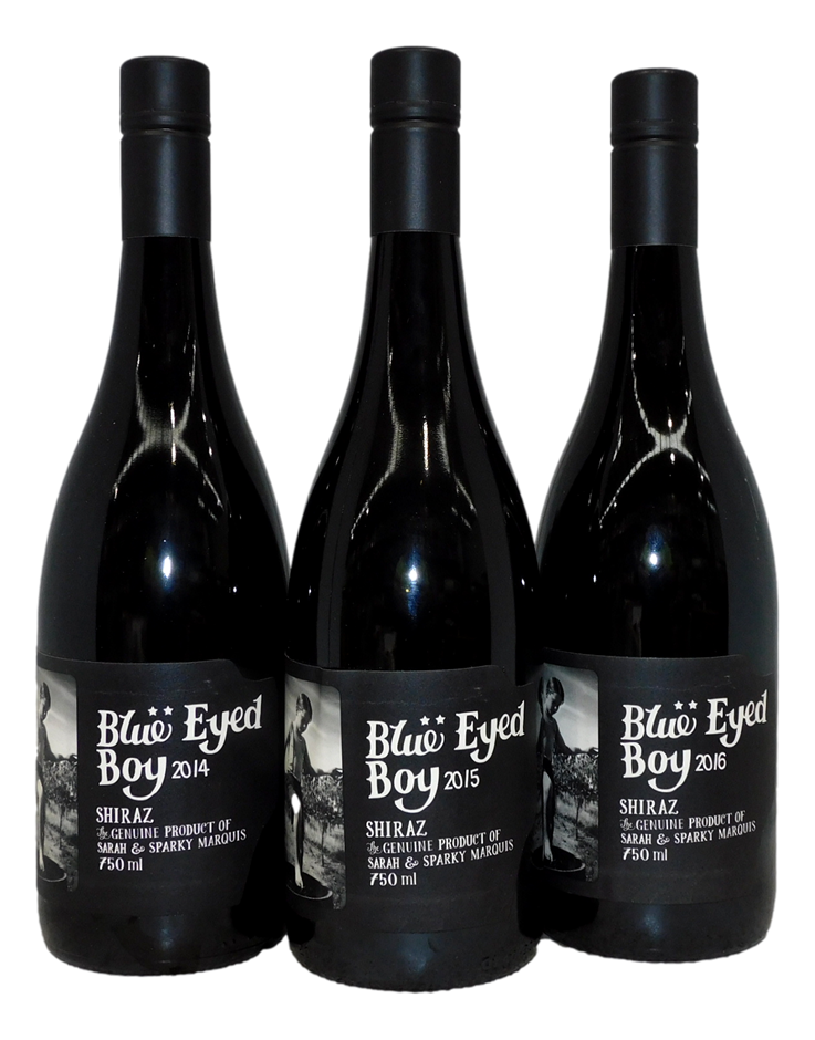 Vertical Pack of Mollydooker Blue Eyed Boy Shiraz (3x 750mL) Auction