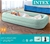 INTEX Kidz Travel Cot Bed Inflatable Mattress, Air Bed with Pump, Mint Gree