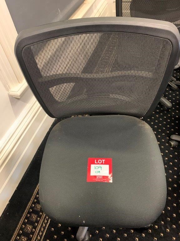 9 x Office Chair No Arms Auction (01093025500) Grays Australia