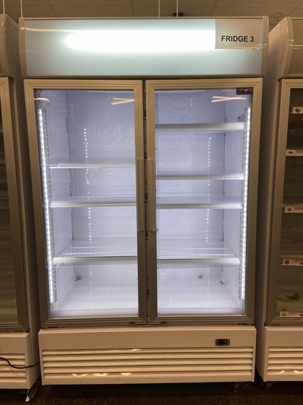 10 x Polar G-Series Hinged Door Upright Display Fridge With LightBox ...