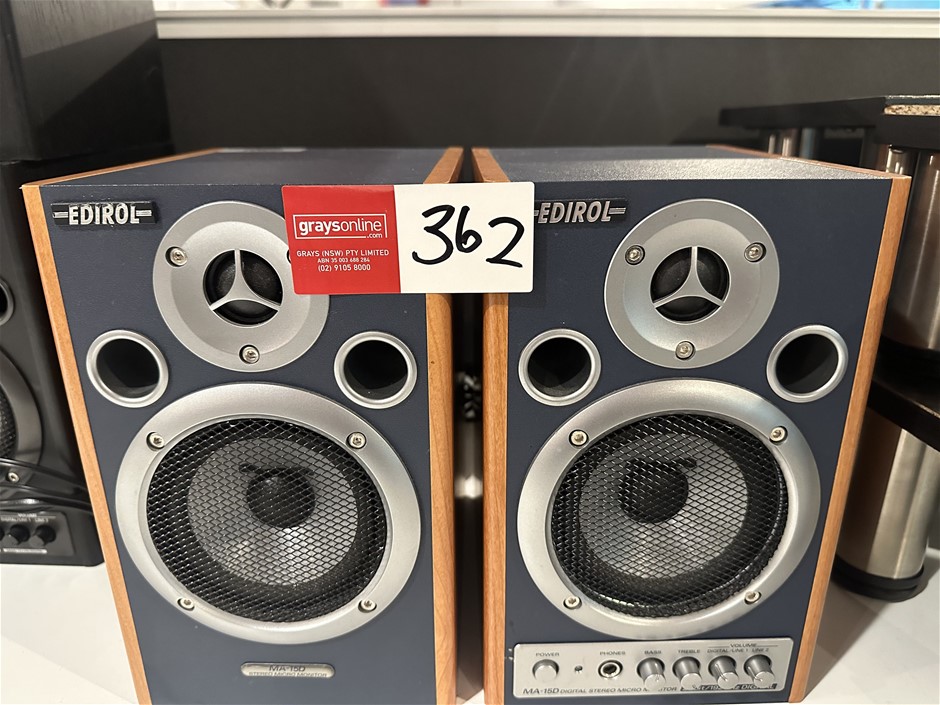 Pair of EDIROL MA-15D Stereo Micro Monitors Auction (0362-5052701) | Grays  Australia