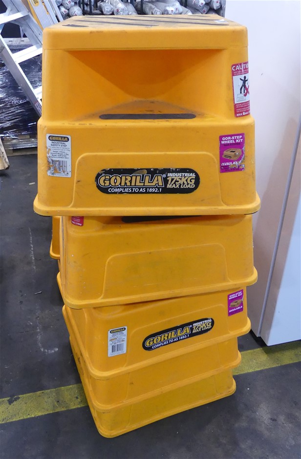 Gorilla GOR-STEP 5x Poly Safety Steps Auction (0008-5052735) | Grays ...