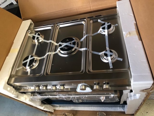 Delonghi 900mm Freestanding Oven With Gas Cooktop Def905gw1 Auction 