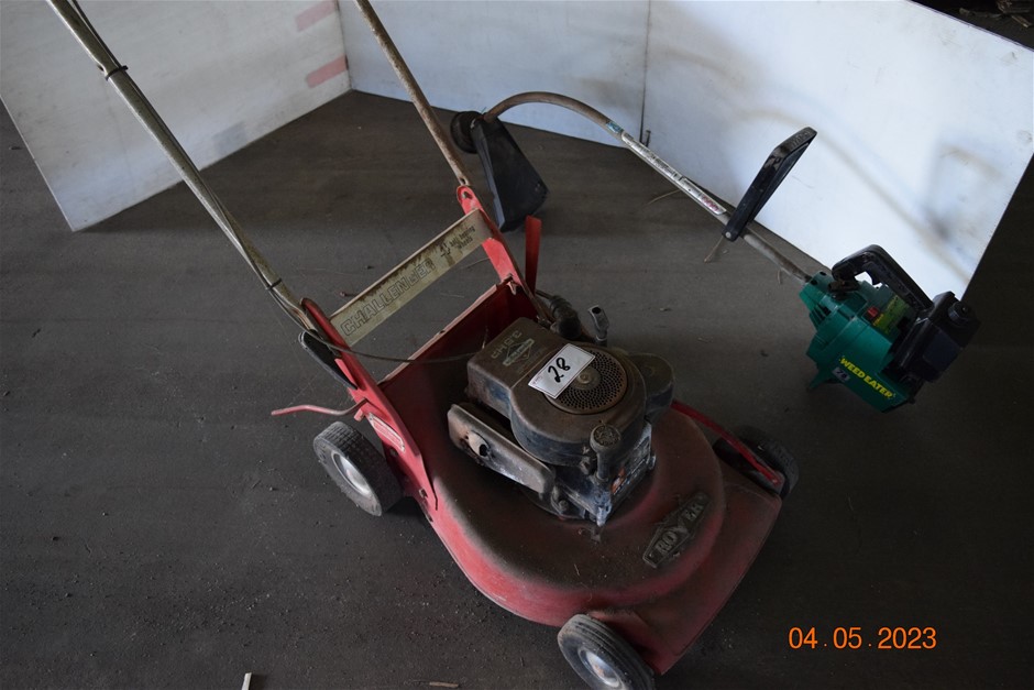 "Rover" Challenger Rotary Lawn Mower and Weedeater Line Trimmer Auction
