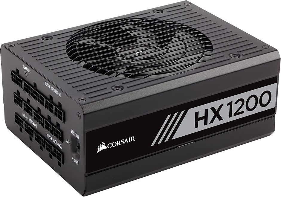 CORSAIR HX Series, HX1200, 1200 Watt, Fully Modular Power Supply, 80+ Plati