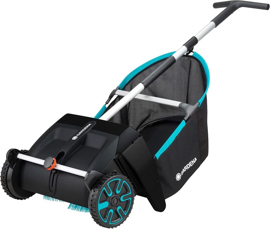 GARDENA Leaf and Grass Collector, Black/Turquoise (03565-20). NB: Minor use