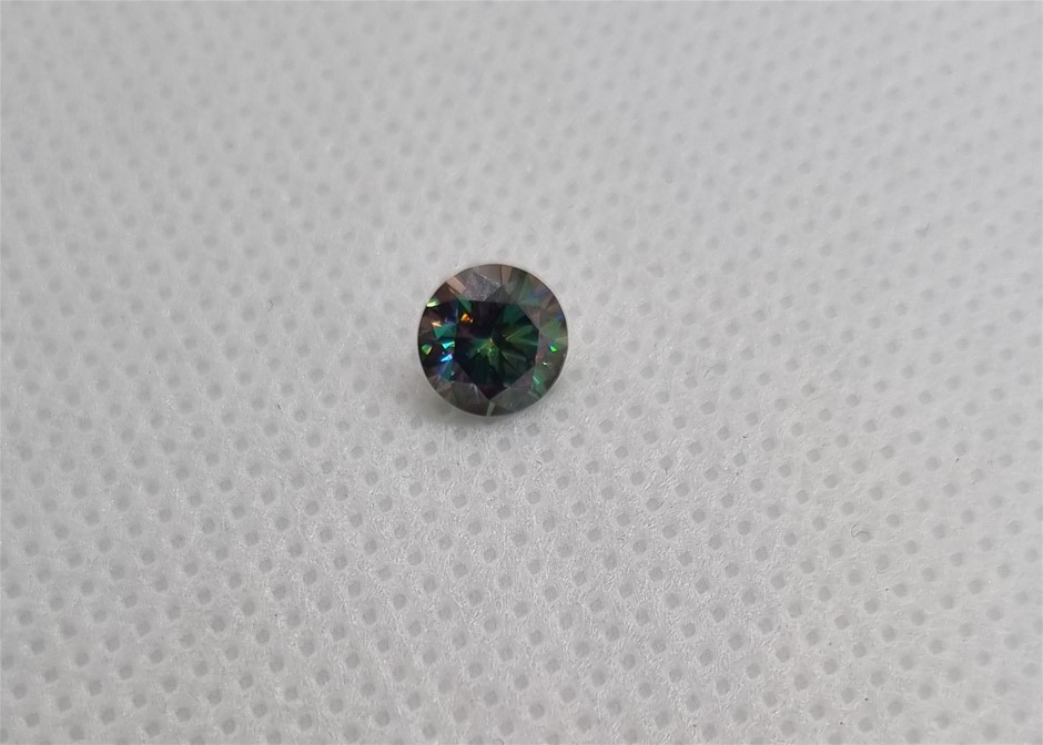 Peacock hot sale black moissanite