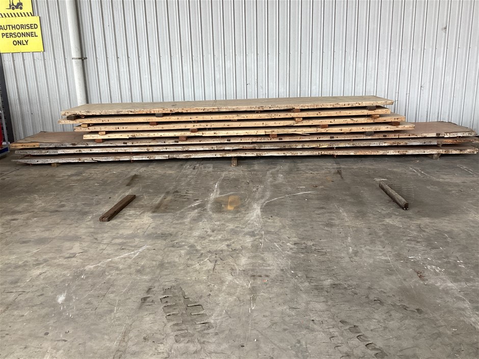 Bowling Alley Laminated Flooring, Qty x 7 Auction (00348017495