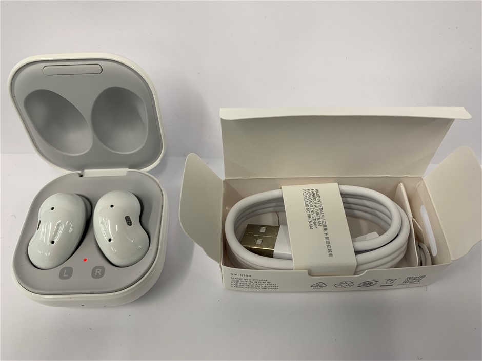 1x Samsung Buds Live (White) -- Model No: SM-R180, EP-QR180 Auction ...