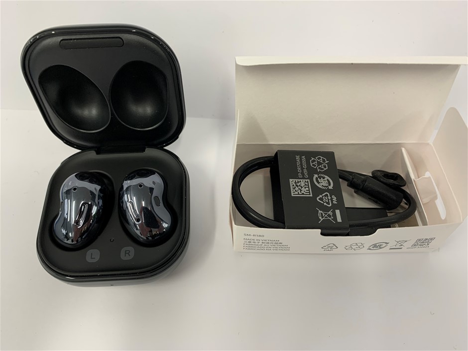 1x Samsung Buds Live (Black) -- Model No: SM-R180, EP-QR180 Auction ...