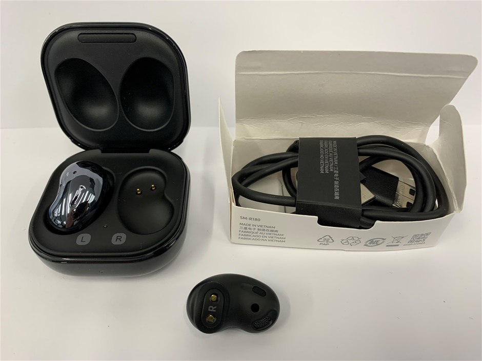 1x Samsung Buds Live (Black) -- Model No: SM-R180, EP-QR206 Auction ...