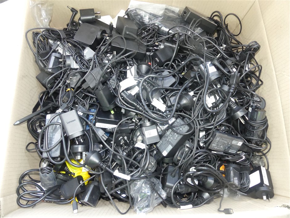 Pallet Of Lenovo Assorted Model AC Power Adapters And Power Cables ...