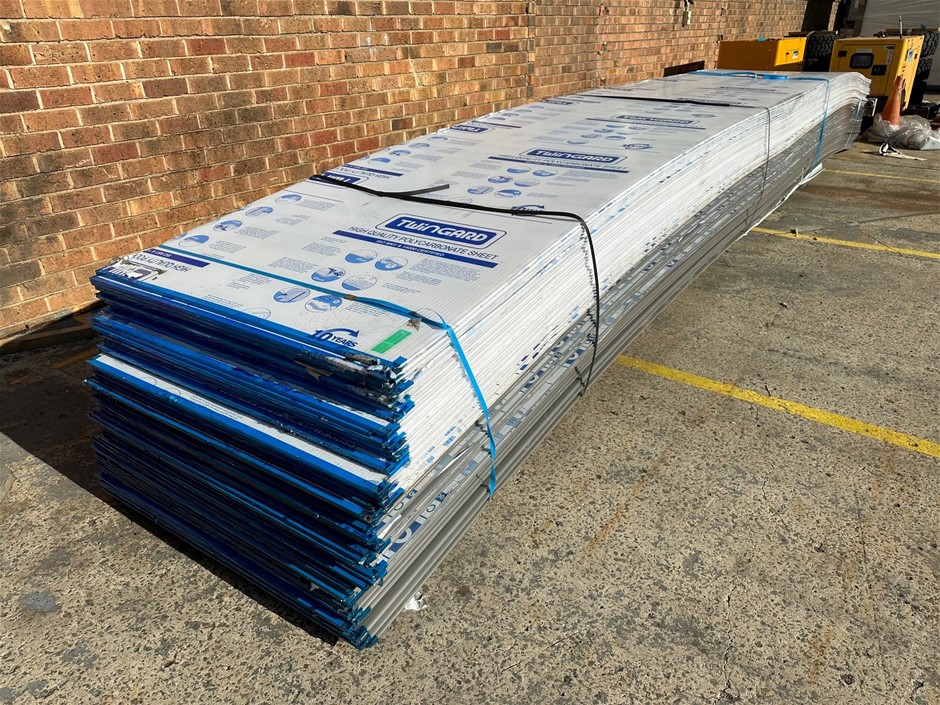 Pallet of Twin Wall Polycarbonate Sheets - Total RRP $6,136.35 Auction ...