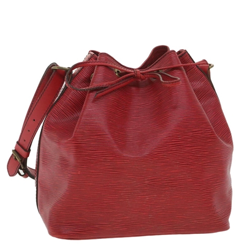 Louis Vuitton Red Epi Leather Petit Noe Bag Auction